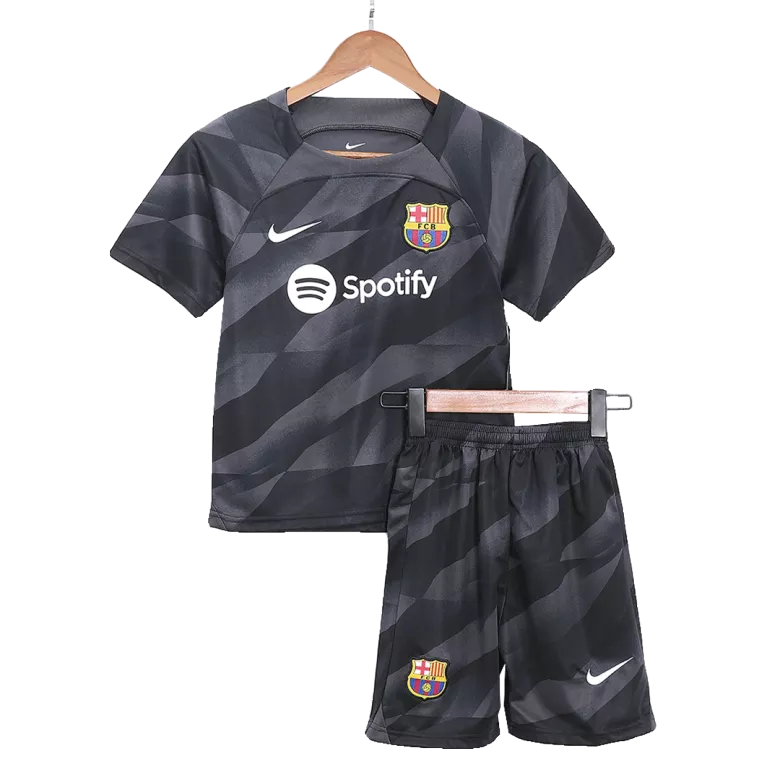 Barcelona Goalkeeper Kids Jerseys Kit 2023/24 - vstockx