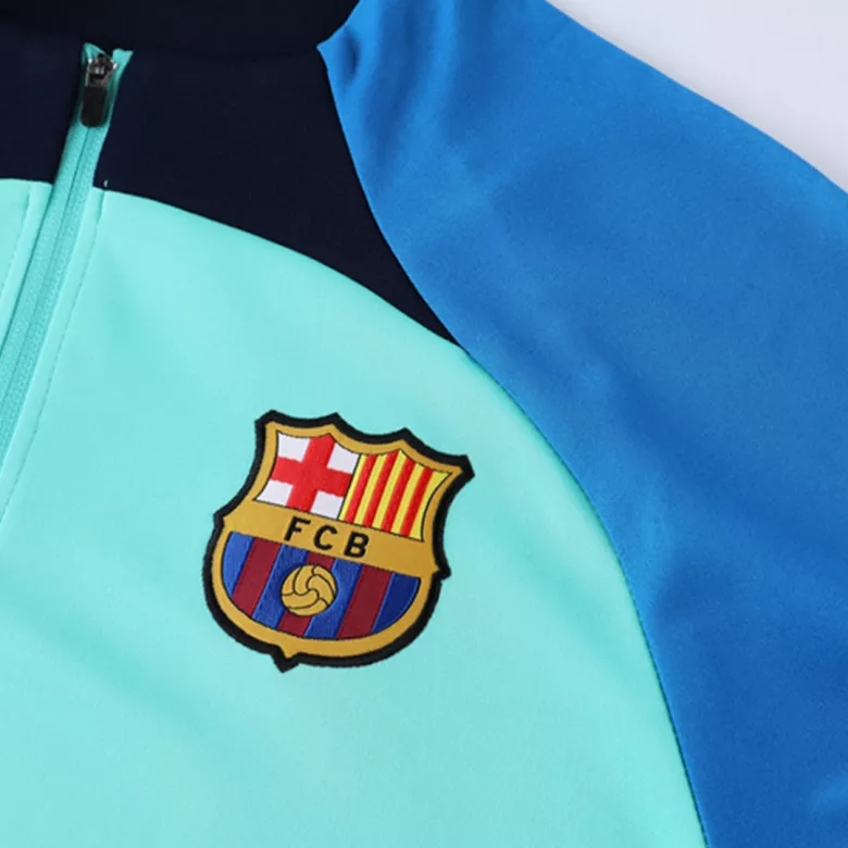 Barcelona 1/4 Zip Tracksuit 2022/23 Green - vstockx