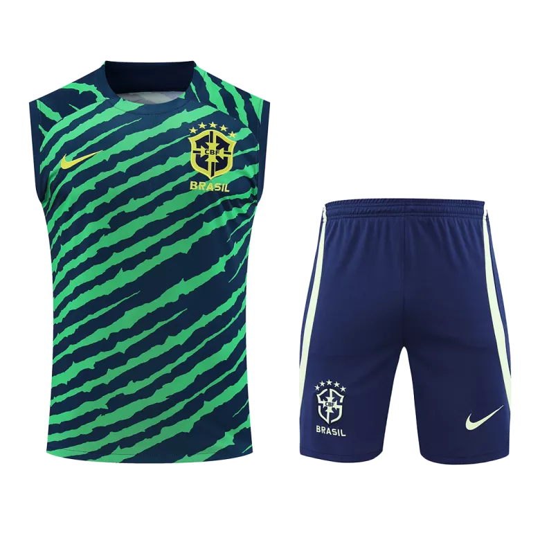 Brazil Jerseys Sleeveless Training Kit 2022 - vstockx