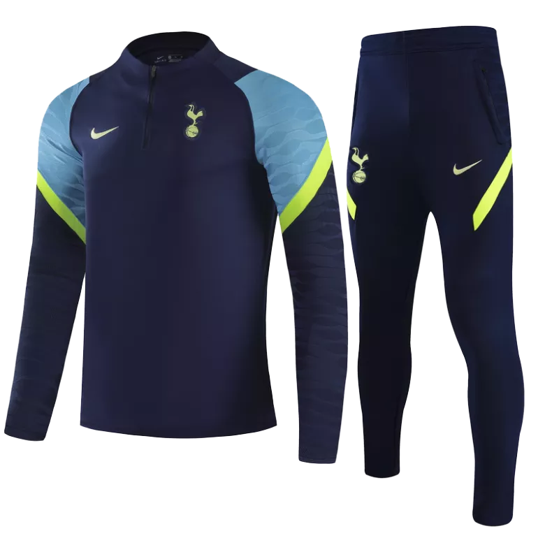 Tottenham Hotspur 1/4 Zip Tracksuit 2021/22 Navy - vstockx