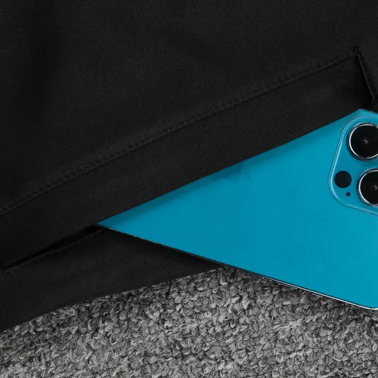 Real Madrid Hoodie Tracksuit 2021/22 Black - vstockx