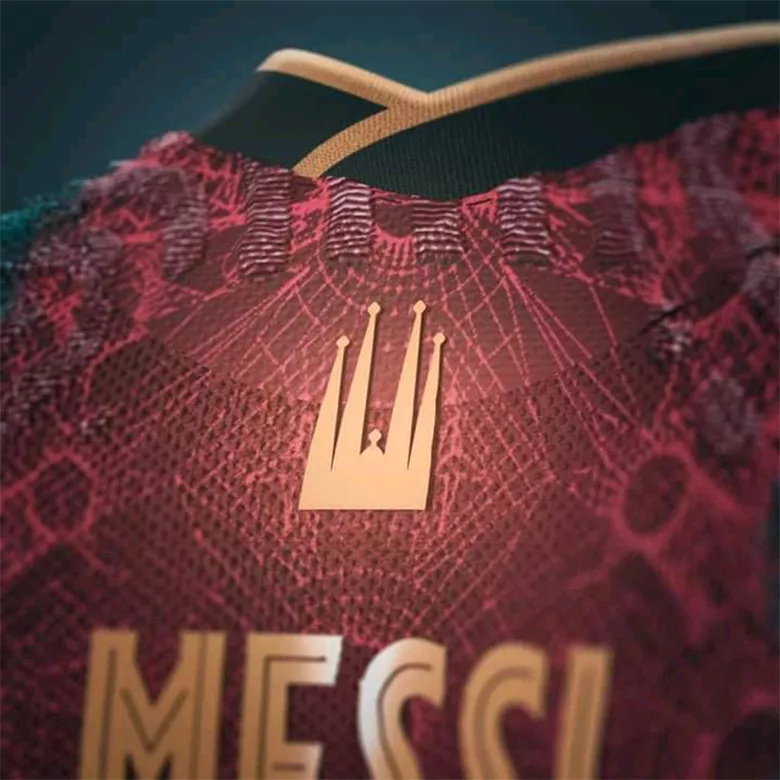 MESSI #10 Barcelona Pre-Match Soccer Jersey 2021/22 - vstockx