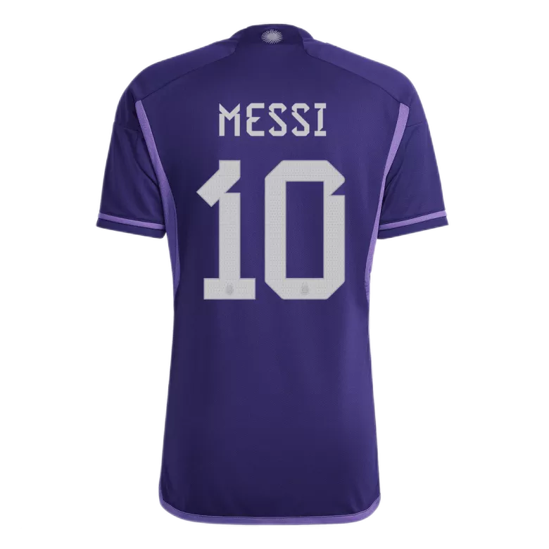 Women's MESSI #10 Argentina Three Stars Away Jersey 2022 - vstockx