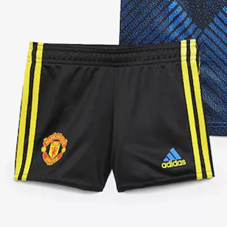 Manchester United Third Away Kids Soccer Jerseys Full Kit 2021/22 - vstockx
