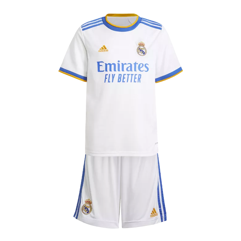 Real Madrid Home Kids Soccer Jerseys Kit 2021/22 - vstockx