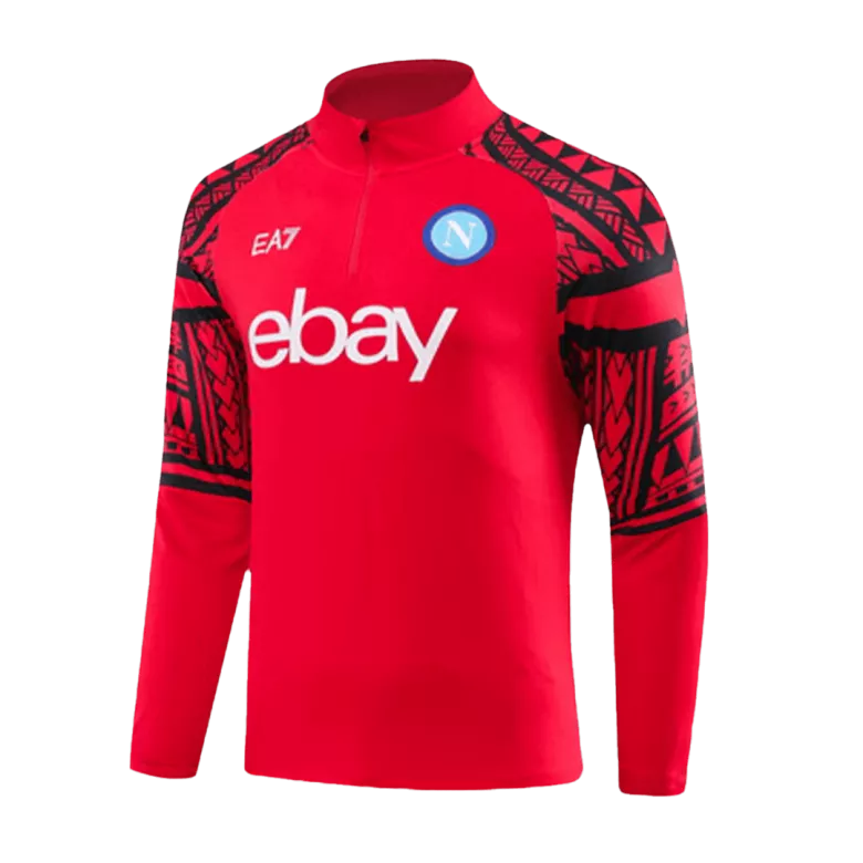 Napoli 1/4 Zip Tracksuit 2023/24 Kids Red - vstockx