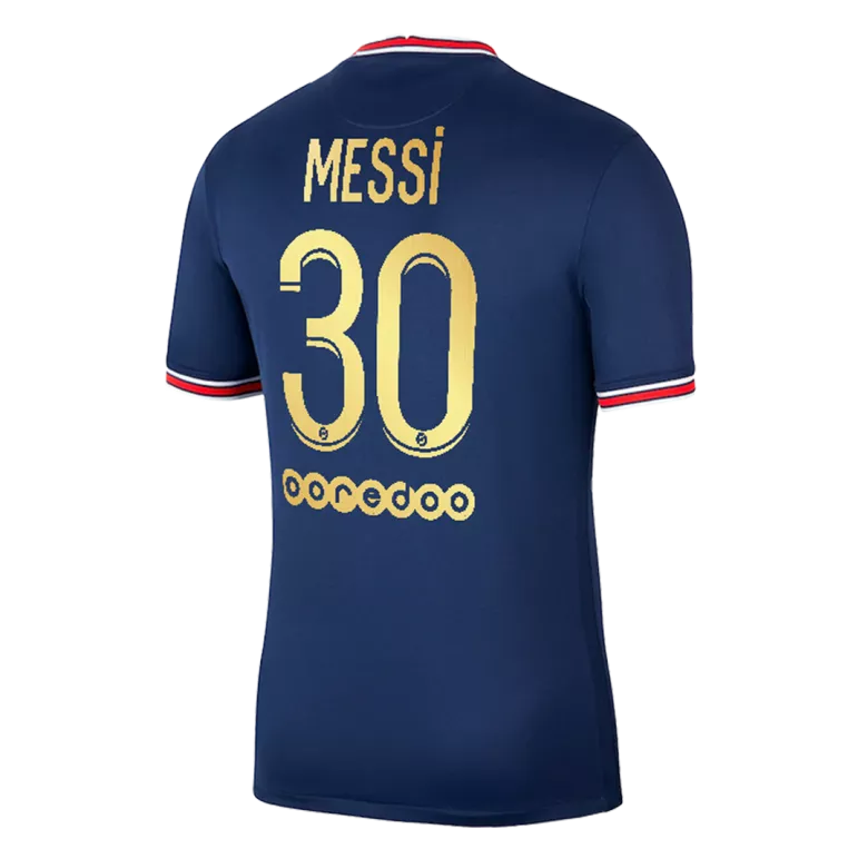 Messi #30 PSG Home Jersey 2021/22 By Jordan Ballon d'Or Special Gold Font - vstockx