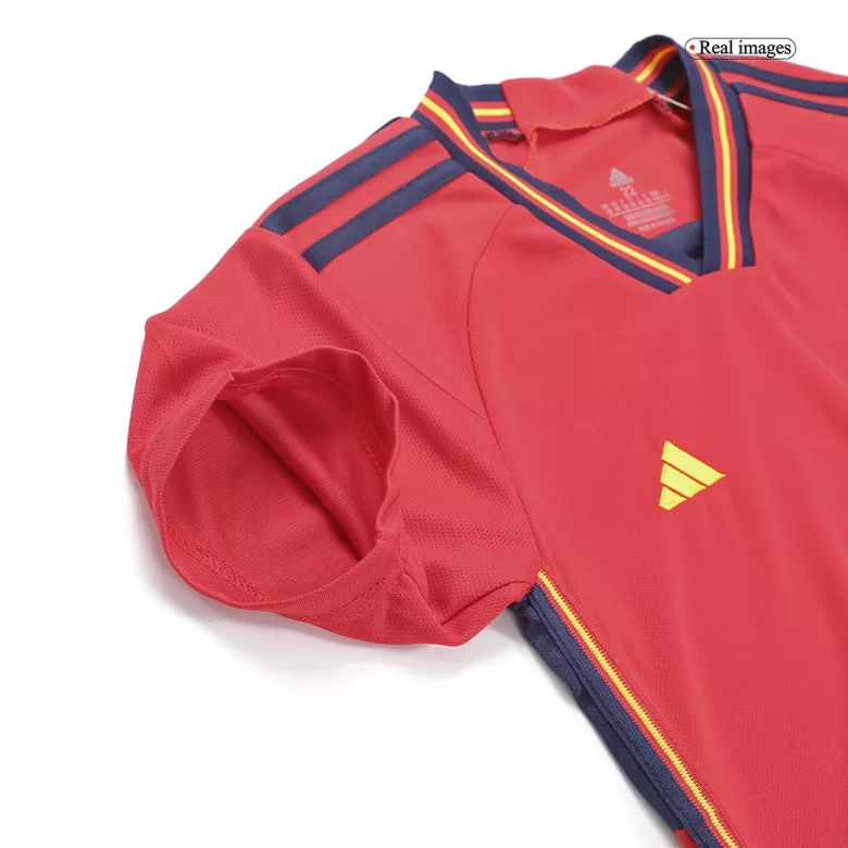 Spain Home World Cup Kids Jerseys Full Kit 2022 - vstockx