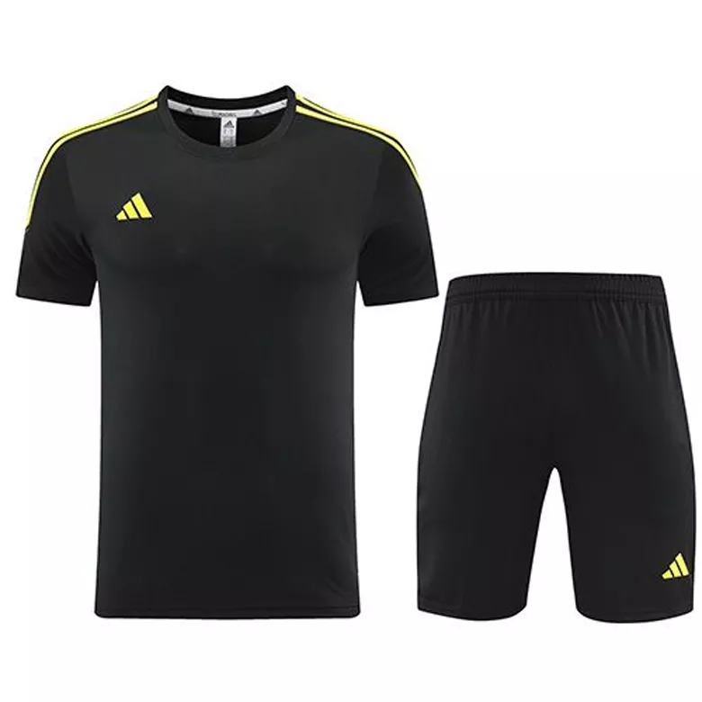 Customize Team Jersey Kit(Shirt+Short) Black&Yellow AD02 - vstockx