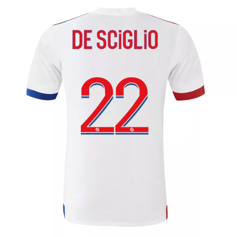 DE SCIGLIO #22 Olympique Lyonnais Home Soccer Jersey 2020/21 - vstockx