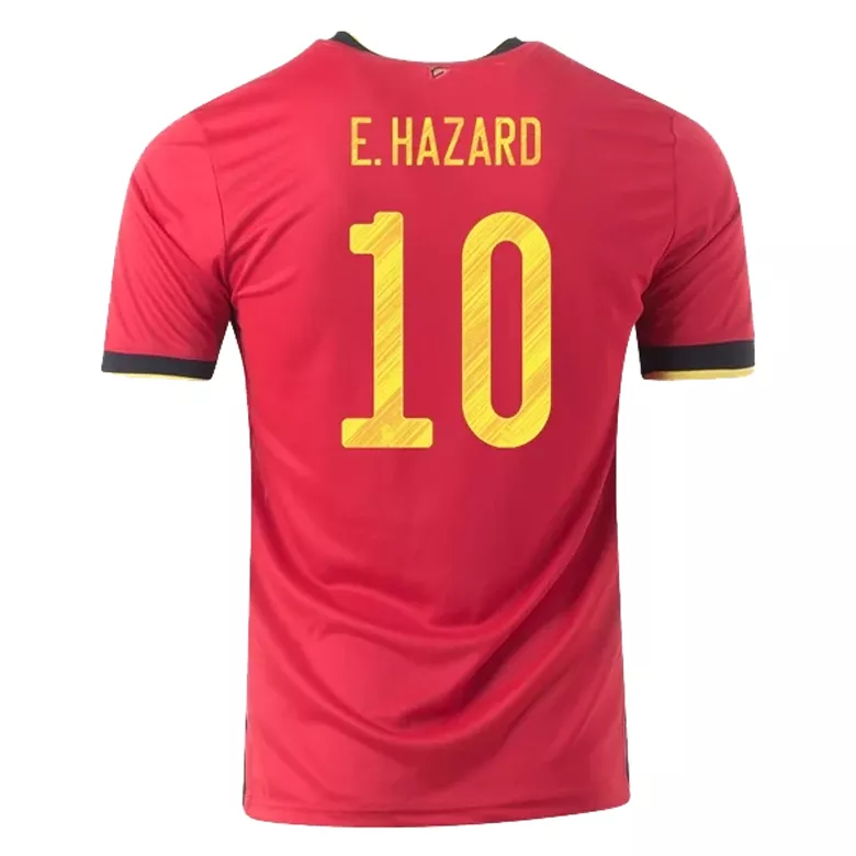 E.HAZARD #10 Belgium Home Soccer Jersey 2020 - vstockx