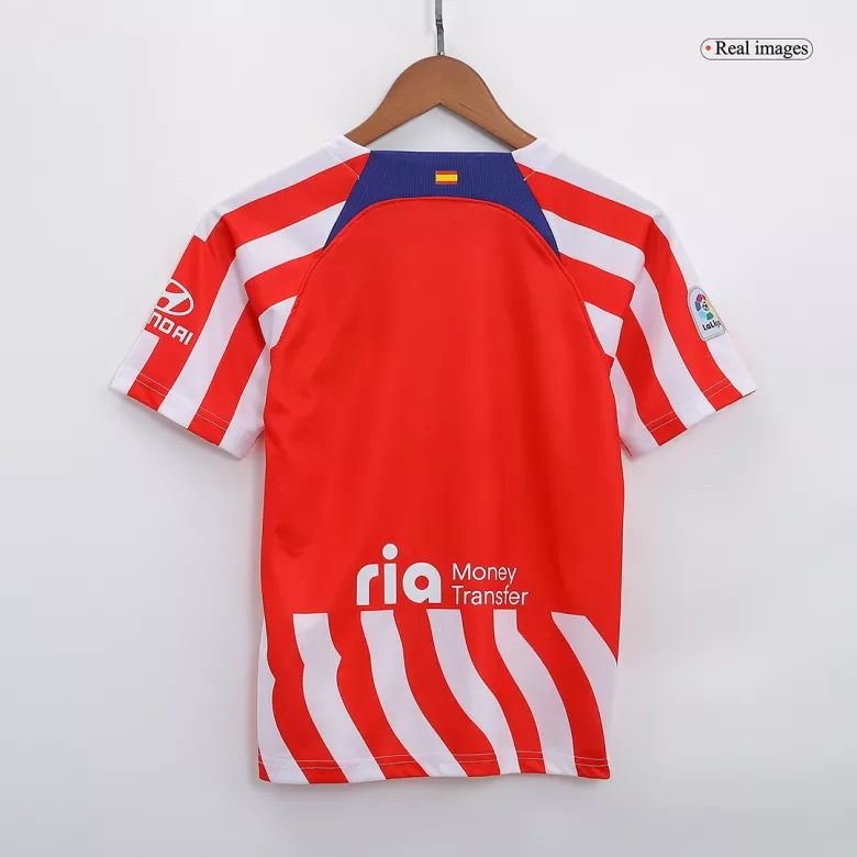 Atletico Madrid Home Kids Soccer Jerseys Kit 2022/23 - vstockx