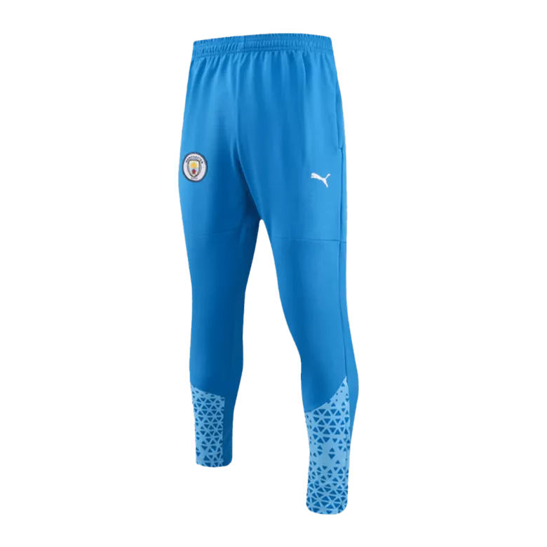 Manchester City 1/4 Zip Tracksuit 2023/24 Kids Blue - vstockx