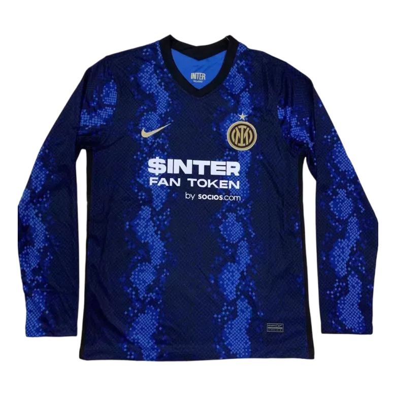 Inter Milan Home Long Sleeve Soccer Jersey 2021/22 - vstockx