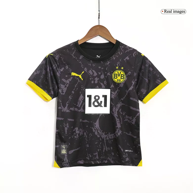 Borussia Dortmund Away Kids Soccer Jerseys Kit 2023/24 - vstockx