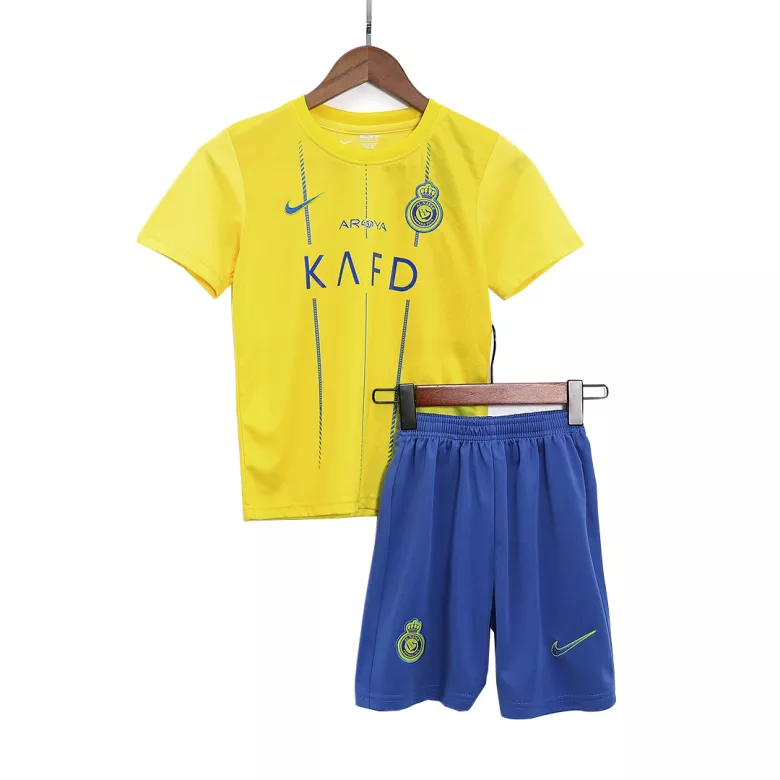 Al Nassr Home Kids Soccer Jerseys Full Kit 2023/24 - vstockx