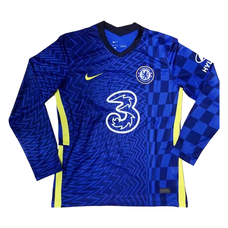 Chelsea Home Long Sleeve Soccer Jersey 2021/22 - vstockx