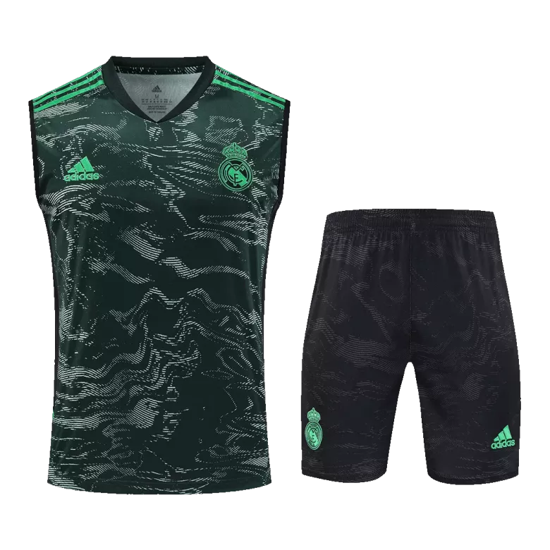 Real Madrid Jerseys Sleeveless Training Kit 2022/23 Green - vstockx