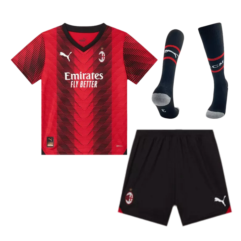 AC Milan Home Kids Jerseys Full Kit 2023/24 - vstockx