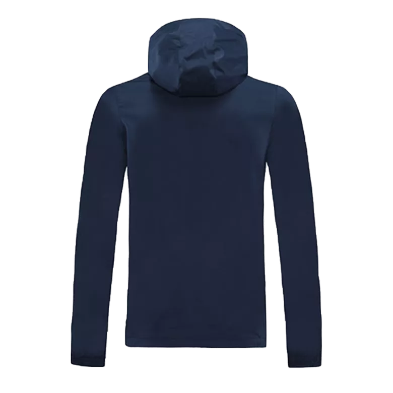Bayern Munich Hoodie Windbreaker Jacket 2020/21 - Navy - vstockx