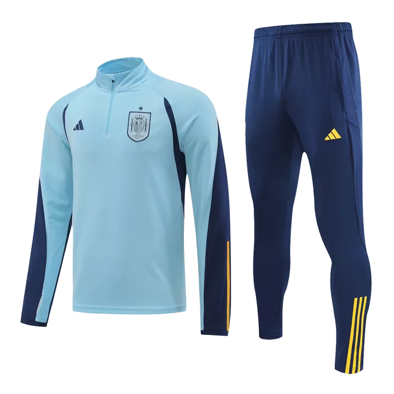 Spain 1/4 Zip Tracksuit 2022/23 Blue - vstockx