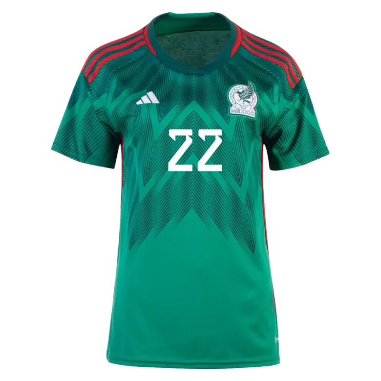H.LOZANO #22 Mexico Home Jersey 2022 Women - vstockx