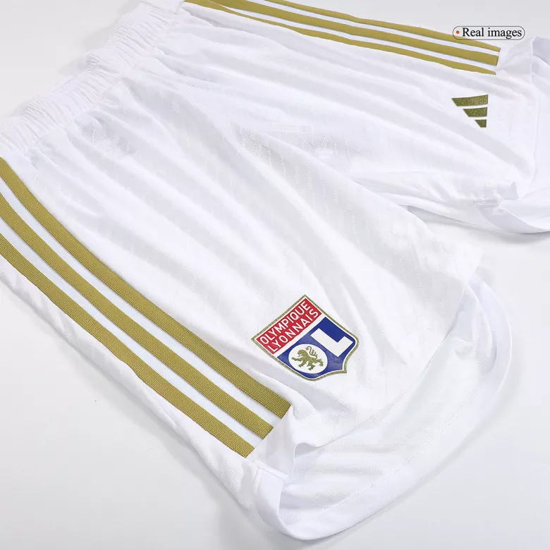 Olympique Lyonnais Home Authentic Soccer Shorts 2023/24 - vstockx