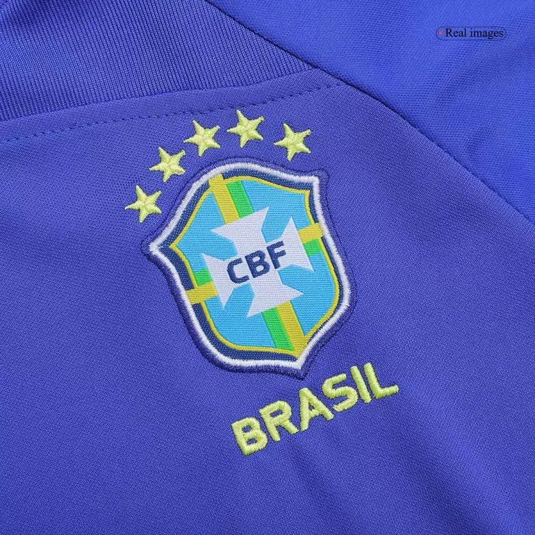 Brazil Away World Cup Kids Soccer Jerseys Kit 2022 - vstockx