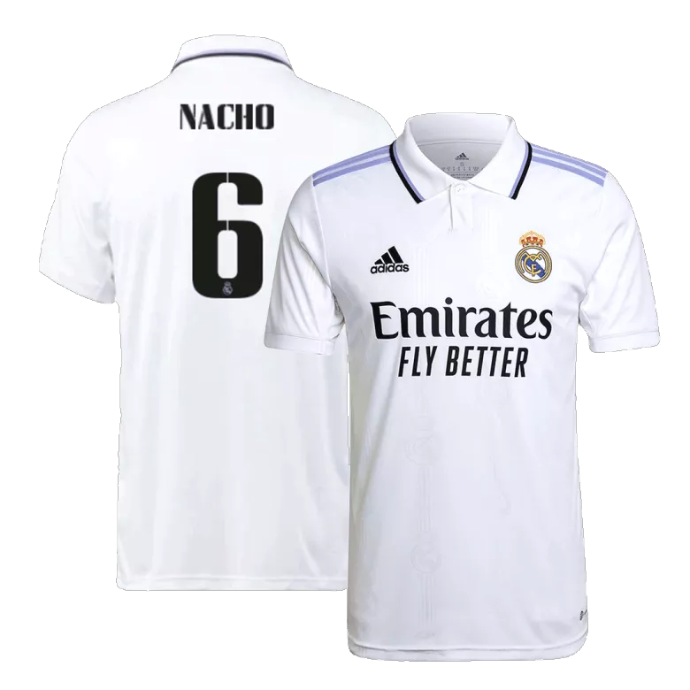NACHO #6 Real Madrid Home Jersey 2022/23 - vstockx