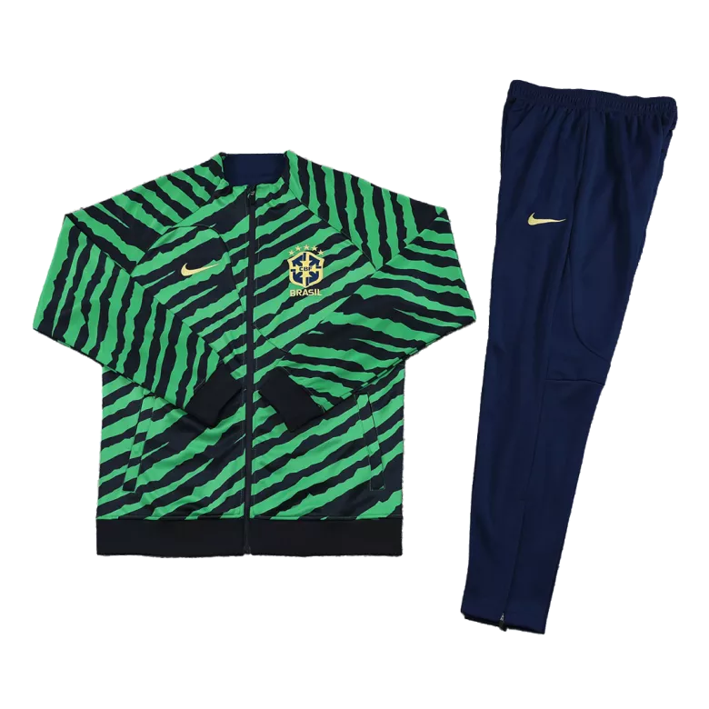 Brazil Jacket Tracksuit 2022 Green&Black - vstockx