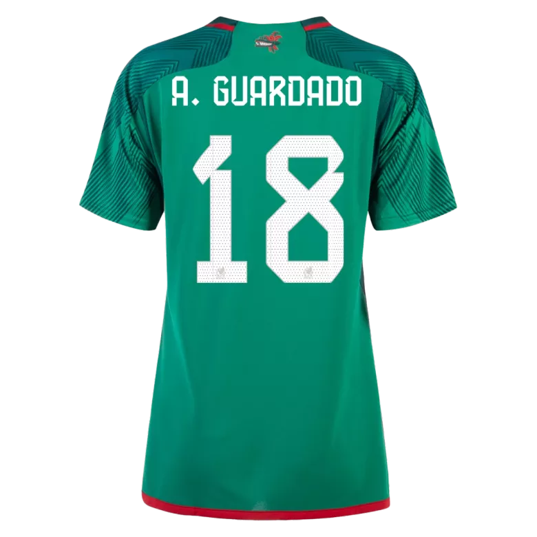 A.GUARDADO #18 Mexico Home Jersey 2022 Women - vstockx