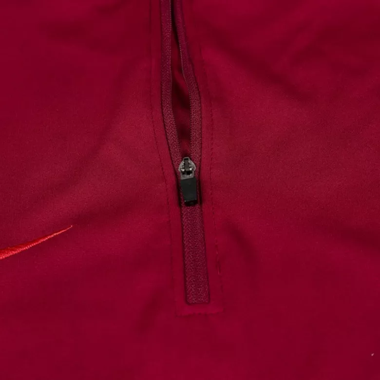 Liverpool 1/4 Zip Tracksuit 2021/22 Red - vstockx
