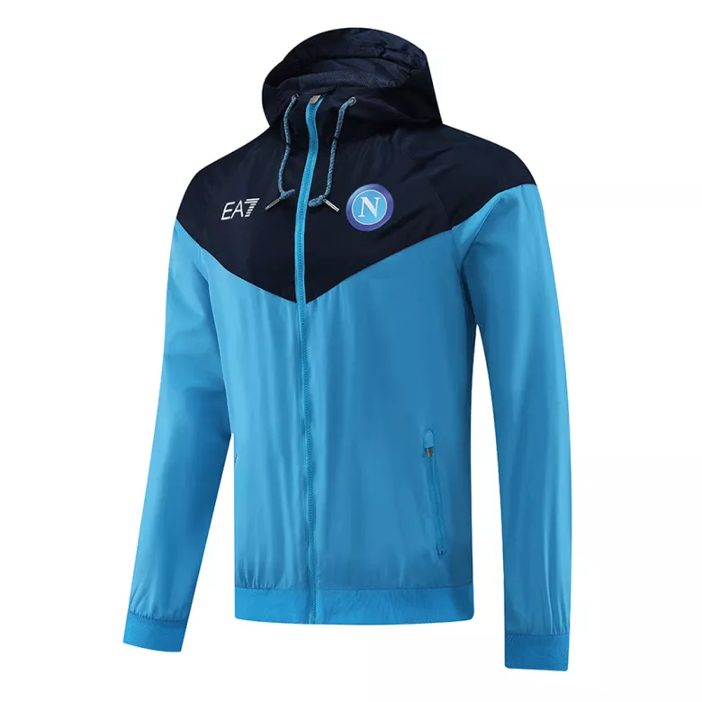 Napoli Hoodie Windbreaker Jacket 2022/23 - Blue&Black - vstockx