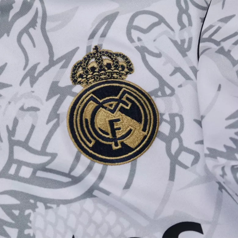 Real Madrid 1/4 Zip Tracksuit 2023/24 Gray - vstockx