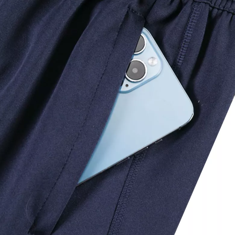 Real Madrid 1/4 Zip Tracksuit 2023/24 Kids Navy - vstockx