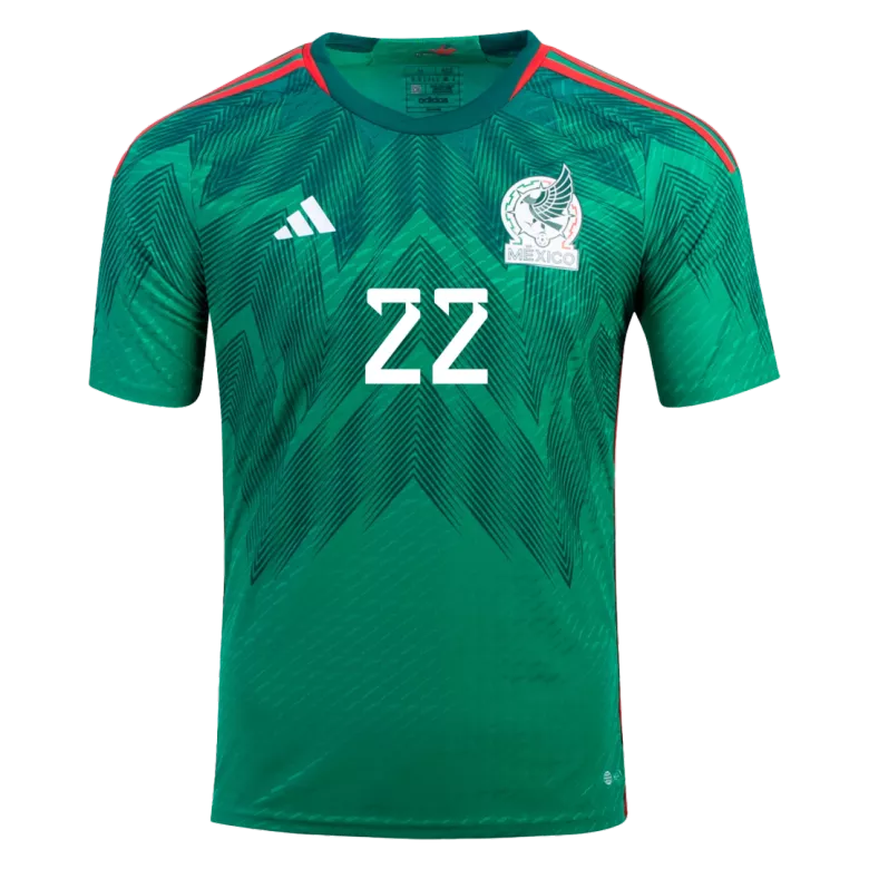 H.LOZANO #22 Mexico Home Authentic Jersey 2022 - vstockx