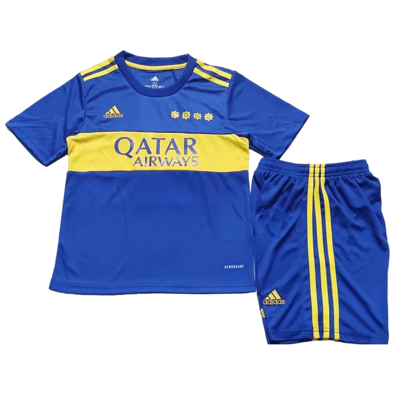 Boca Juniors Home Kids Soccer Jerseys Kit 2021/22 - vstockx