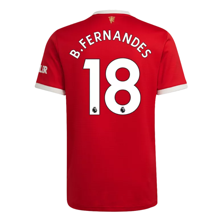 B.FERNANDES #18 Manchester United Home Jersey 2021/22 - vstockx