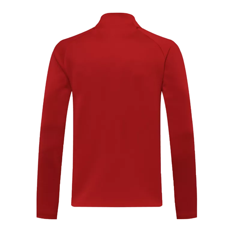 20/21 Bayern Munich Dark Red High Neck Collar Training Jacket - vstockx