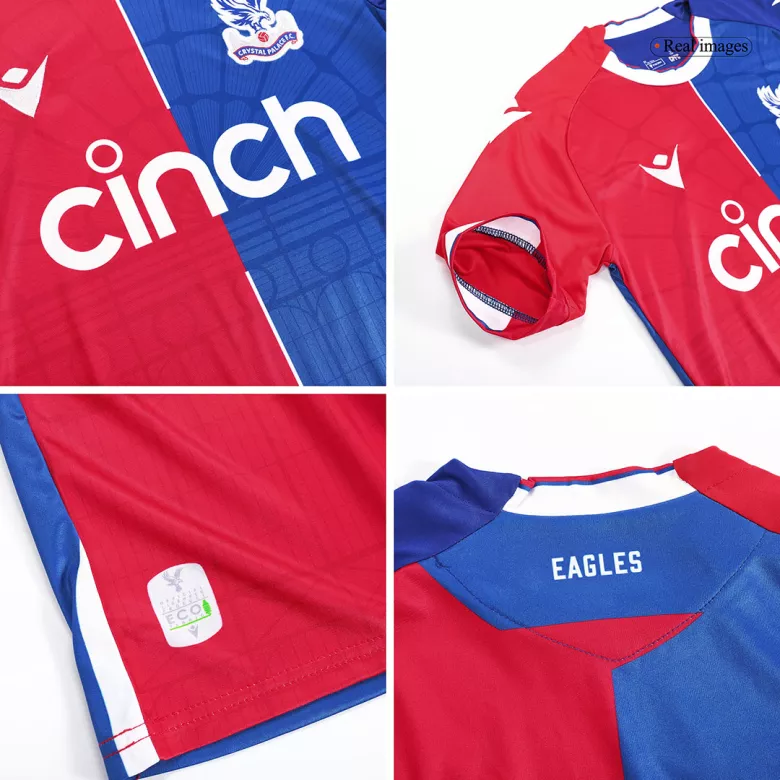 Crystal Palace Home Kids Soccer Jerseys Kit 2023/24 - vstockx