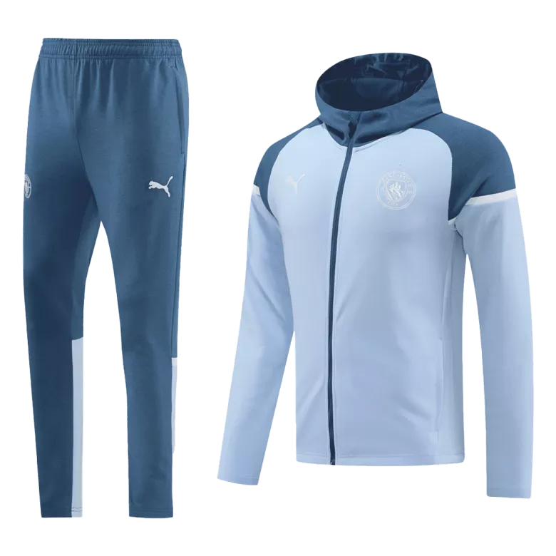 Manchester City Hoodie Tracksuit 2024/25 Blue - vstockx
