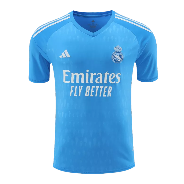 Real Madrid Goalkeeper Soccer Jersey 2023/24 Blue - vstockx