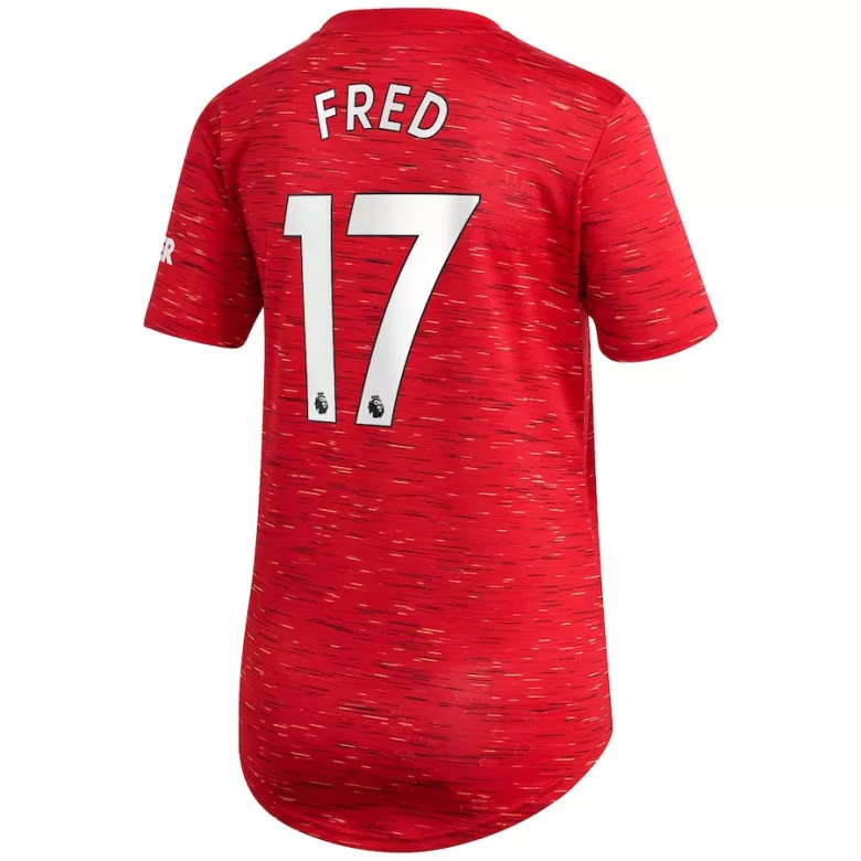FRED #17 Manchester United Home Soccer Jersey 2020/21 Women - vstockx