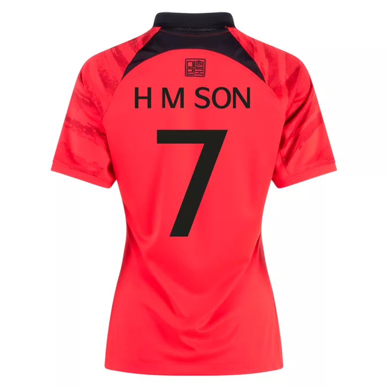 H M SON #7 South Korea Home Jersey World Cup 2022 Women - vstockx