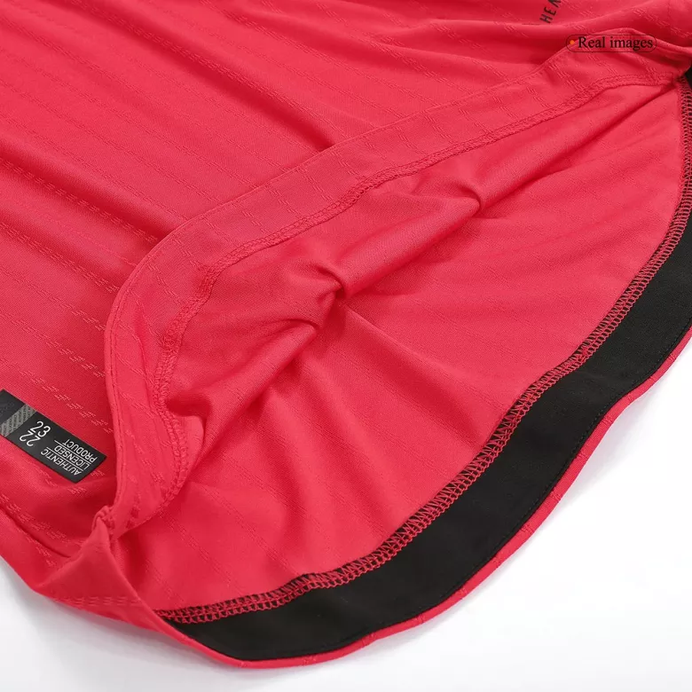 Authentic Manchester United Home Long Sleeve Soccer Jersey 2022/23 - vstockx