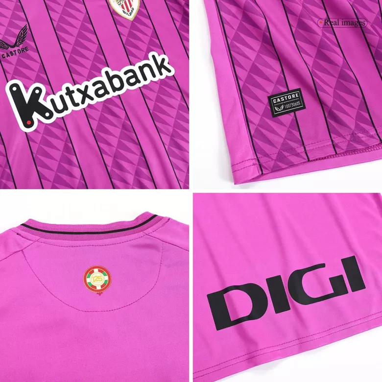 Athletic Club de Bilbao Goalkeeper Kids Soccer Jerseys Kit 2023/24 - vstockx