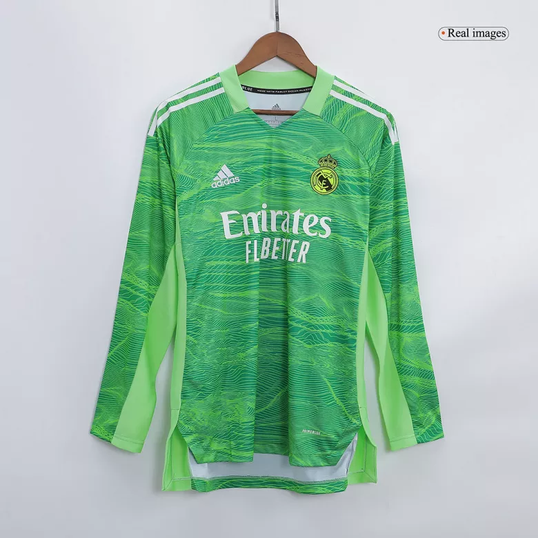 Real Madrid Goalkeeper Long Sleeve Soccer Jersey 2021/22 - vstockx