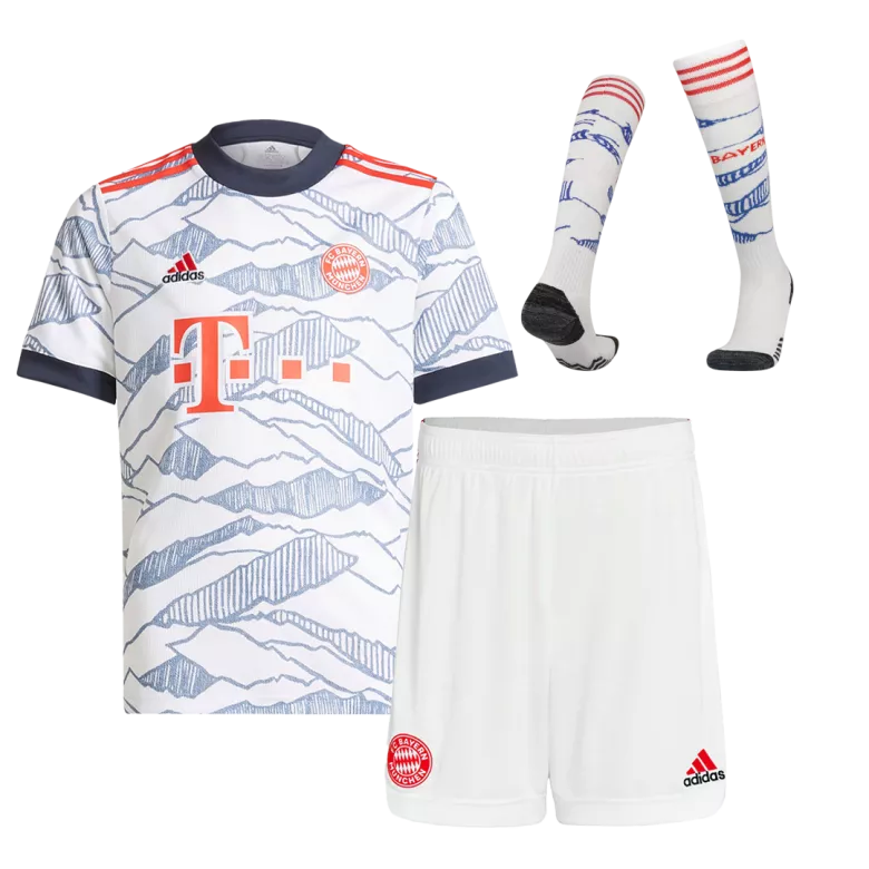Bayern Munich Third Away Kids Soccer Jerseys Full Kit 2021/22 - vstockx