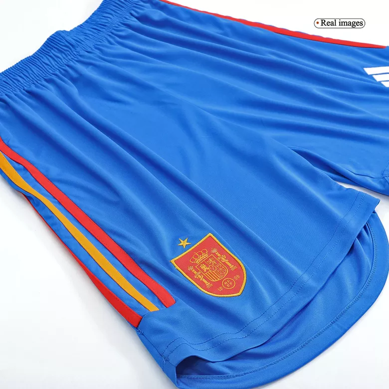 Spain Away Soccer Shorts 2022 - vstockx