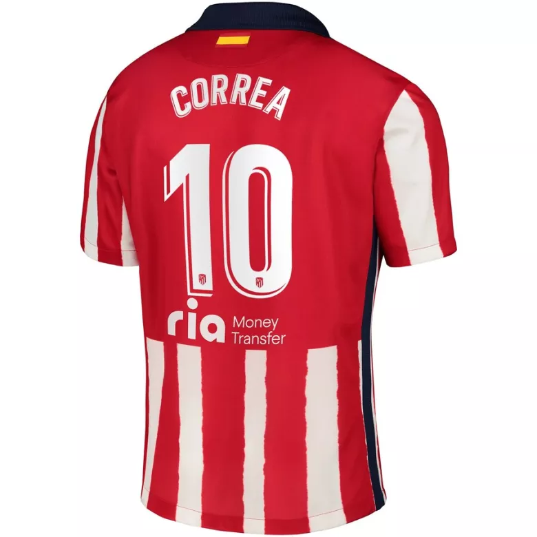 CORREA #10 Atletico Madrid Home Soccer Jersey 2020/21 - vstockx